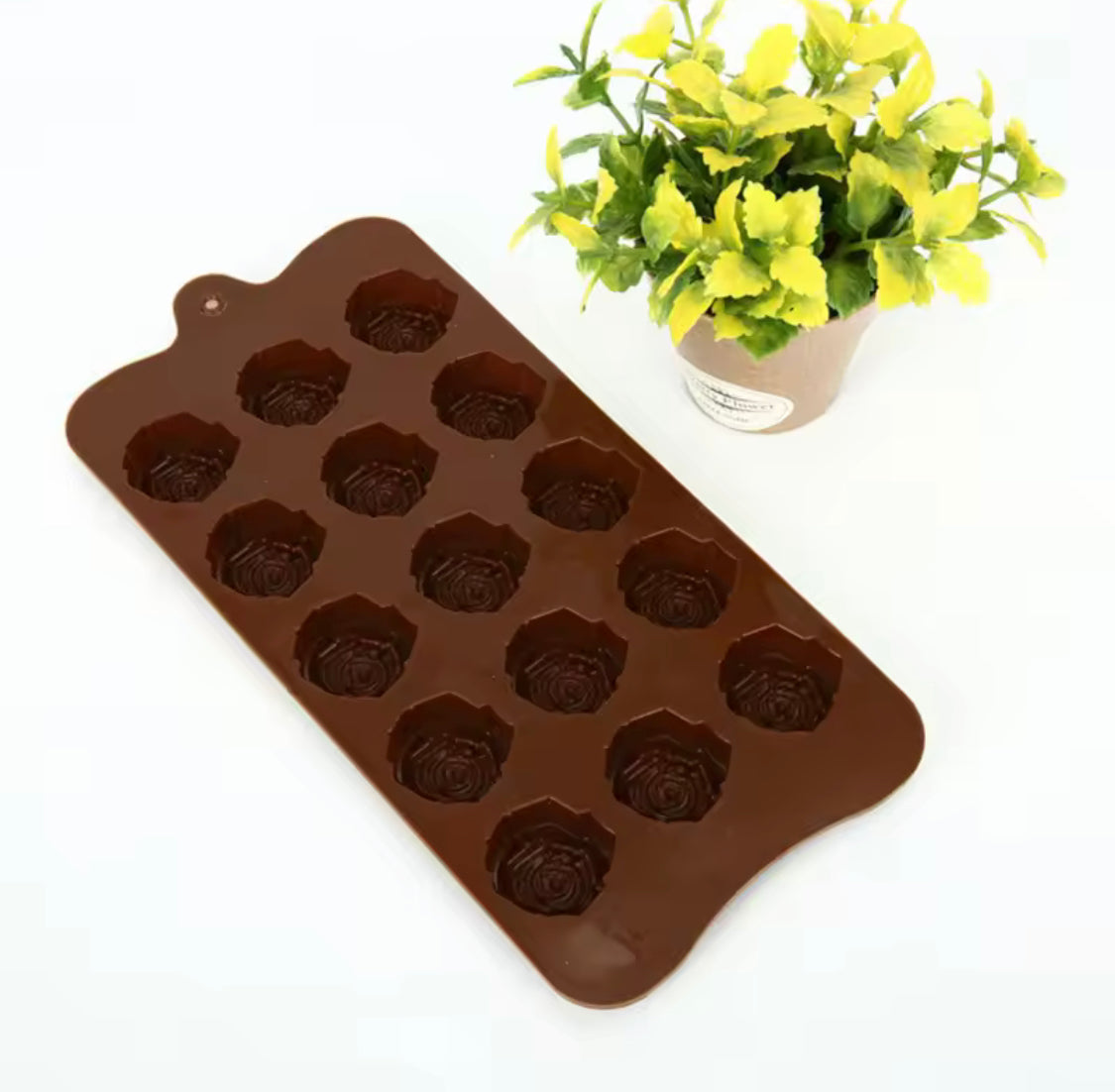 Flowers Shaped Silicone Chocolate Mold, Cake Decoration Tool, Reusable Rose Flower Chocolate Mold Flowers Shaped Silicone Chocolate Mold, Cake Decoration Tool, Reusable Rose Flower Chocolate Mold